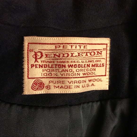 Pendleton Navy Wool Gold Button Blazer, EUC, 0/2 - Picture 4 of 14